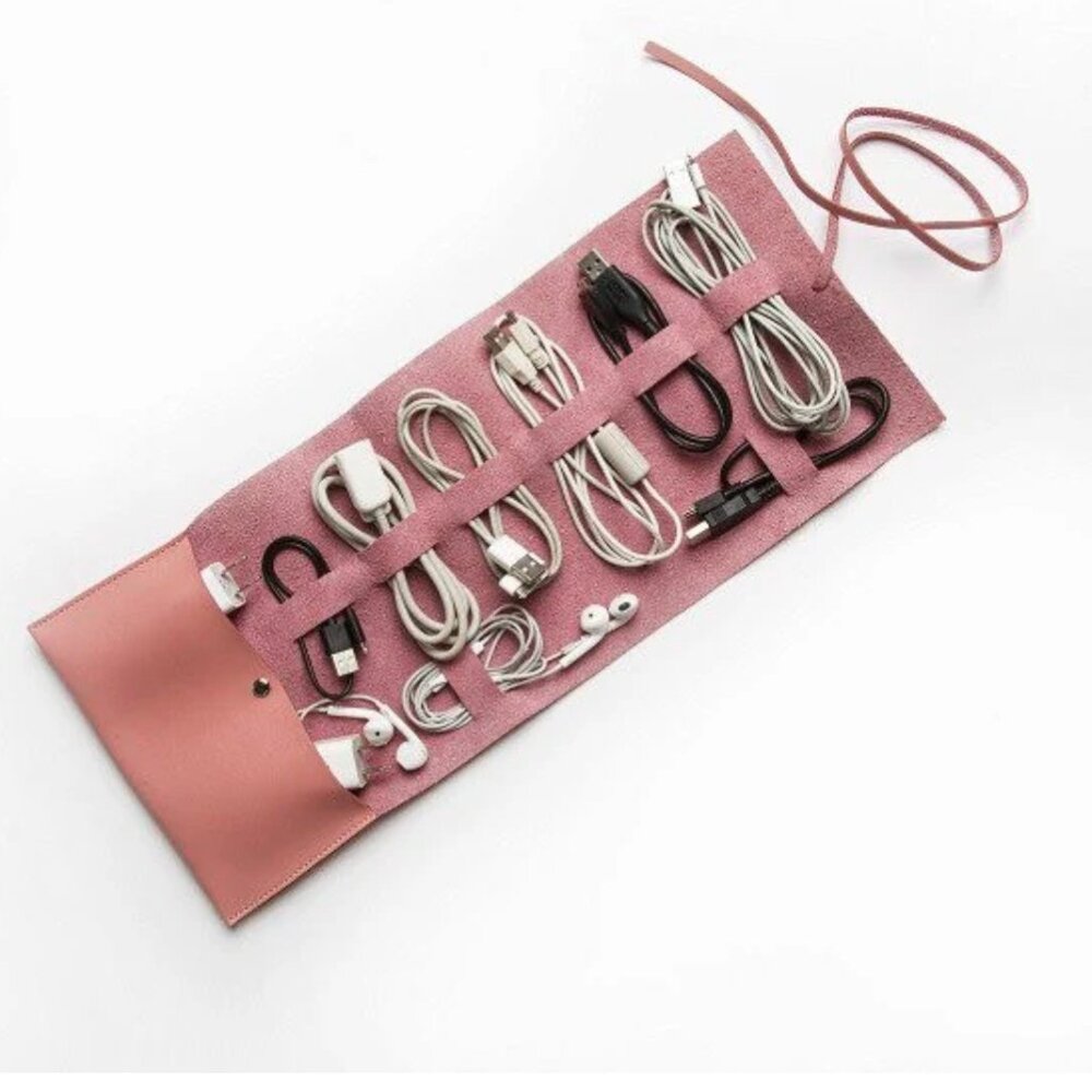 New Brouk & Co - Travel Cord Organizer- Pink